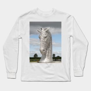 The Kelpies sculptures , Helix Park, Scotland Long Sleeve T-Shirt